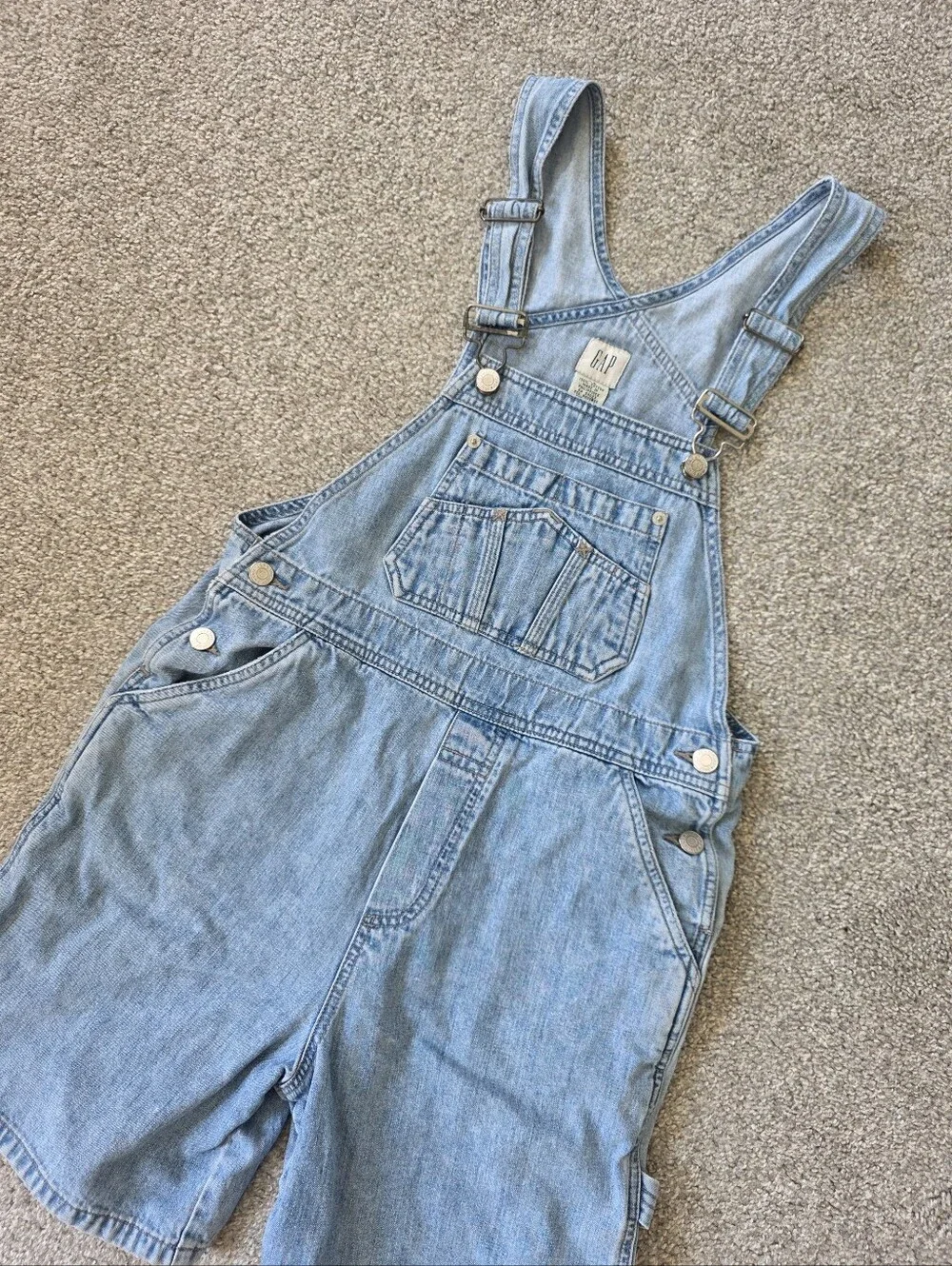 GAP Womens Denim Short Overalls